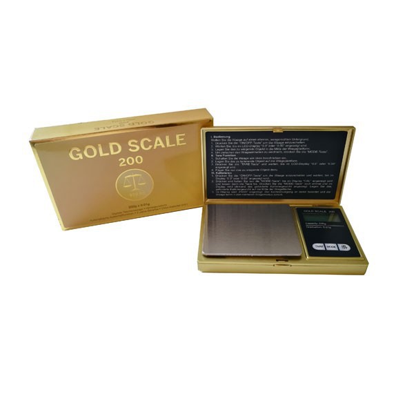 Gold Scale Taschenwaage 200/0.01g Gold