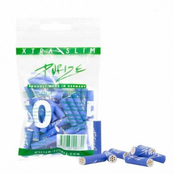 Purize Xtra Slim Aktivkohlefilter Blau (50 Stück)