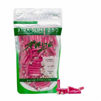 Purize Xtra Slim Aktivkohlefilter Pink (250 Stück)