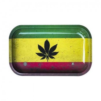 Rolling Tray Rasta Leaf 16 x 27cm