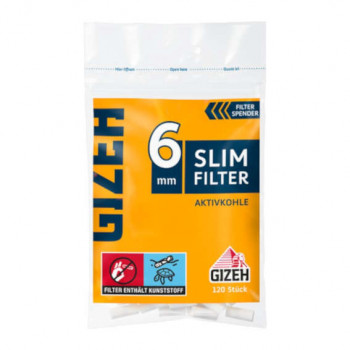 Gizeh Slim Filter Aktivkohle Zigarettenfilter